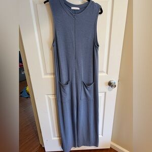 Ces Femme | NWT Sleeveless Blue Wide Leg Jumpsuit
